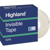 3M Invisible Tape, 1" Core, 3/4"x1000", 12 Rolls/BD, Clear PK MMM6200341000BD